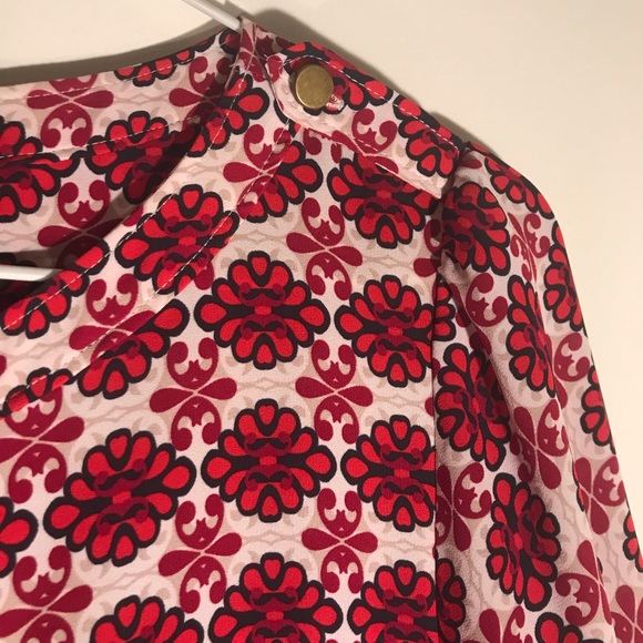 Loft Floral Print Blouse - Medium - Picture 5 of 5